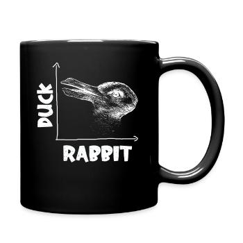 Wittgensteins Hasen-Enten-Illusion - Tasse einfarbig - Schwarz - Rechts