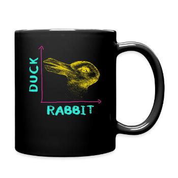 Wittgensteins Hasen-Enten-Illusion - Tasse einfarbig - Schwarz - Rechts