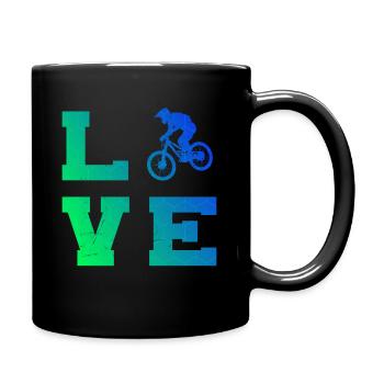 Vététistes VTT Cyclisme Femmes Hommes - Mug uni - noir - Droite
