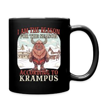 Krampus T | Krampus costume | Bad Santa Claus - Full Colour Mug - black - Right