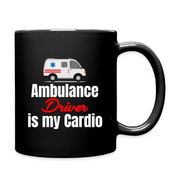 La conduite d’ambulance est mon bénévole - Mug uni - noir - Droite