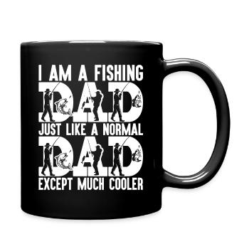 fisch, fisch, angeln, see, meer, angeln, fauna, exotisch - Tasse einfarbig - Schwarz - Rechts