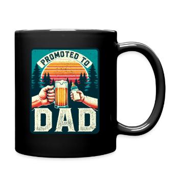 Futur papa chargement futur papa - Mug uni - noir - Droite