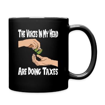 Le bureau des impôts des contribuables paie des impôts - Mug uni - noir - Droite
