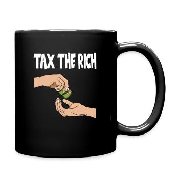Le bureau des impôts des contribuables paie des impôts - Mug uni - noir - Droite