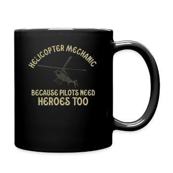 Héros mécaniciens d’hélicoptère Pride - Mug uni - noir - Droite