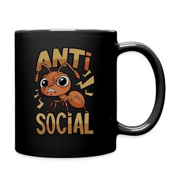 Anti-Social Ant - Full Colour Mug - black - Right