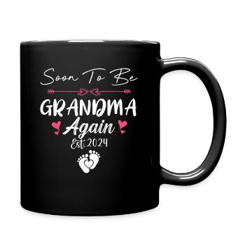 Bientôt grand-mère 2024 fête des mères pour nouveau grand - Mug uni - noir - Droite