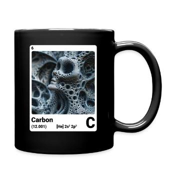 Periodic Table Element Carbon (C) 006 - wt - Full Colour Mug - black - Right