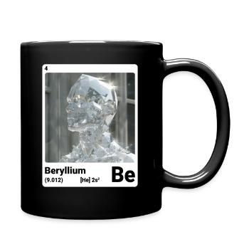 Béryllium - Be - élément chimique 004 - Mug uni - noir - Droite