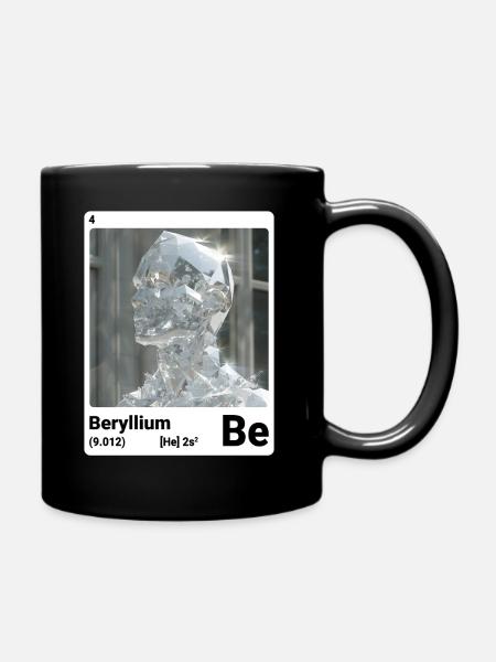 Beryllium - Be - chemical element 004 - Full Colour Mug - black