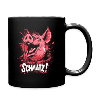 Coquine Petit Cochon Rose Bisous Smack - Mug uni - noir - Droite