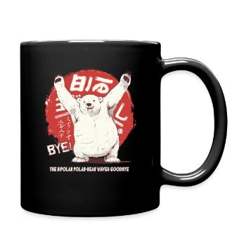 L’ours polaire bipolaire fait ses adieux à l’ours polaire - Mug uni - noir - Droite
