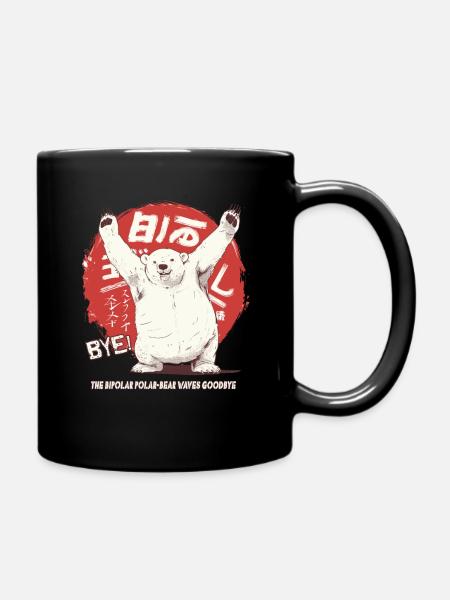 L’ours polaire bipolaire fait ses adieux à l’ours polaire - Mug uni - noir