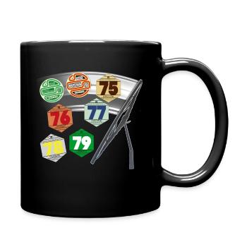 Car Sticker 70s 1970s Souvenir - Full Colour Mug - black - Right