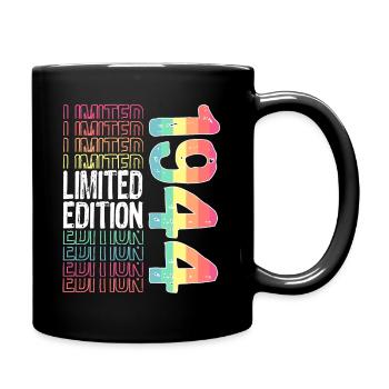Edition limitée depuis 1944 Anniversaire Millésime 1944 - Mug uni - noir - Droite