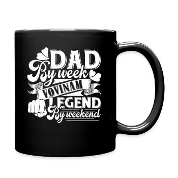 Vovinam I'm A Dad And Vovinam Legend - Full Colour Mug - black - Right