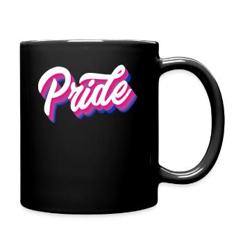 Proud Bisexual Gender Bisexuality - Full Colour Mug - black - Right