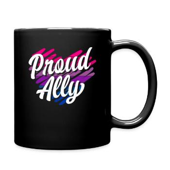 Bisexuell Stolze Regenbogen - Tasse einfarbig - Schwarz - Rechts