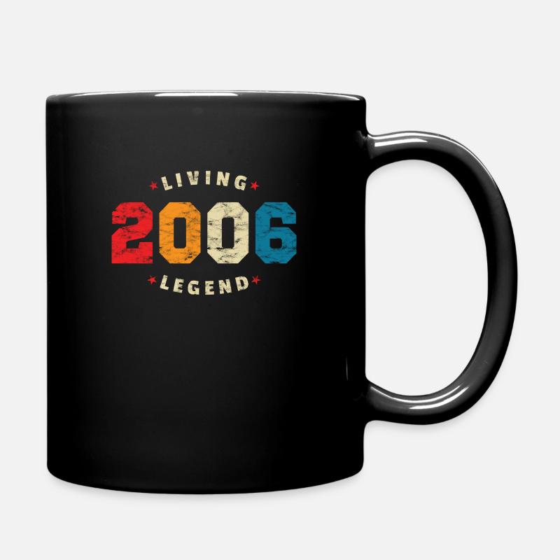 2006 Geburtstag Retro Living Legend - Tasse einfarbig - Schwarz