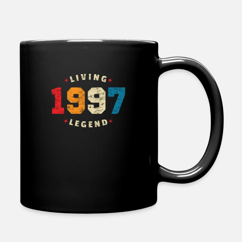 1997 Geburtstag Retro Living Legend - Tasse einfarbig - Schwarz