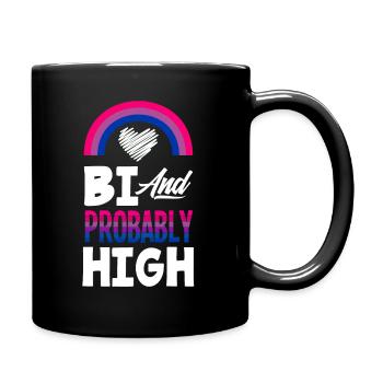Bisexuell Cannabis - Tasse einfarbig - Schwarz - Rechts