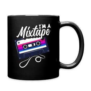 Bisexuell Mixtape - Tasse einfarbig - Schwarz - Rechts