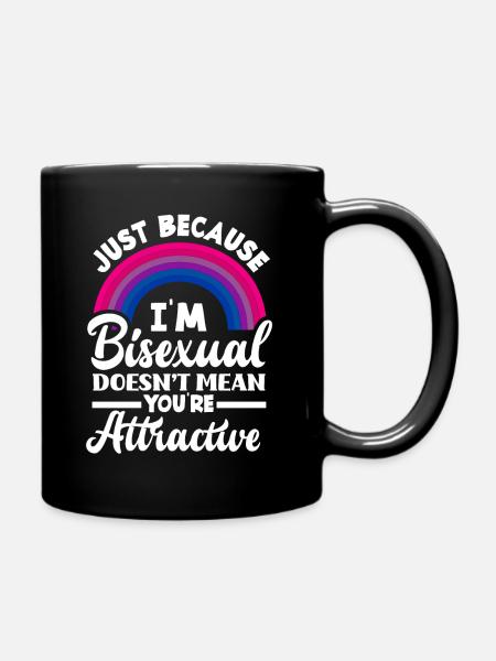 Bisexuell Attraktiv Regenbogen - Tasse einfarbig - Schwarz