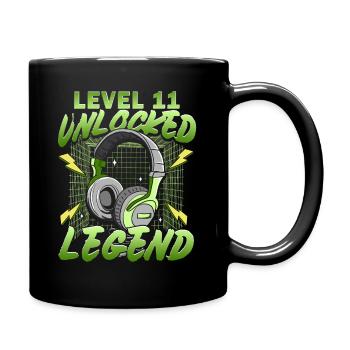 Niveau 11 débloqué - Cadeau de joueur pour le 11e anniversaire - Mug uni - noir - Droite