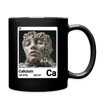 Calcium Ca chemisches Element Periodensystem 020 - Tasse einfarbig - Schwarz - Rechts