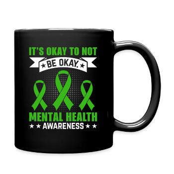 Psychologue en santé mentale Dépression - Mug uni - noir - Droite