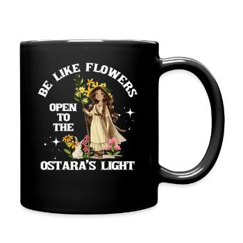 Ostara Hexenmond Eostre Frühling Ostern - Tasse einfarbig - Schwarz - Rechts