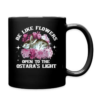 Ostara Hexenmond Eostre Frühling Ostern - Tasse einfarbig - Schwarz - Rechts