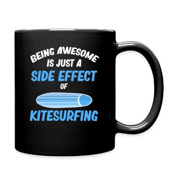 Being great is just a side effect of being great. - Full Colour Mug - black - Right