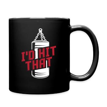 Sac de frappe de boxe Hobby Sports - Mug uni - noir - Droite