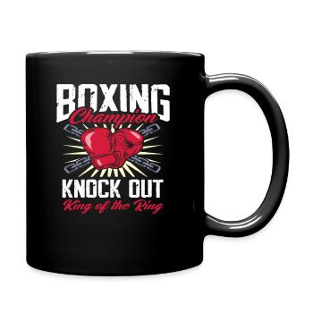 Boxe, Arts martiaux, Gant de boxe, Boxeur - Mug uni - noir - Droite