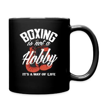 Boxe, Vie, Boxeur, Athlète - Mug uni - noir - Droite