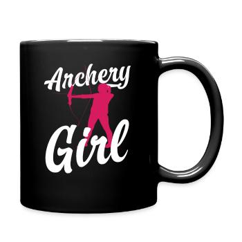 Archery Women - Full Colour Mug - black - Right