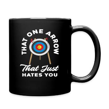 Archer de tir à l’arc - Mug uni - noir - Droite
