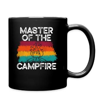 Maître du feu de camp Maître de camping - Mug uni - noir - Droite