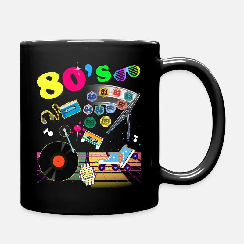 Vignettes Auto Année 80 Vintage Cassette - Mug uni - noir