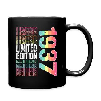 Edition limitée depuis 1937 Anniversaire Millésime 1937 - Mug uni - noir - Droite