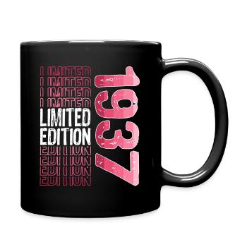 Edition limitée depuis 1937 Anniversaire Millésime 1937 - Mug uni - noir - Droite