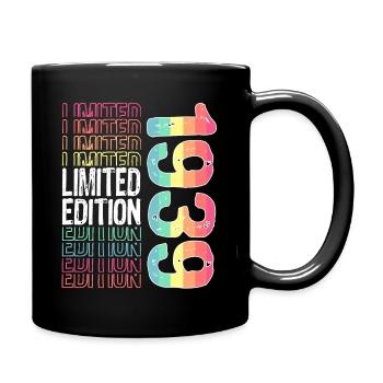 Edition limitée depuis 1939 Anniversaire Millésime 1939 - Mug uni - noir - Droite