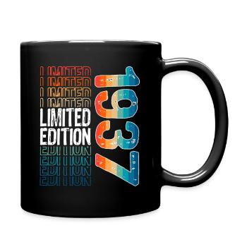 Edition limitée depuis 1937 Anniversaire Millésime 1937 - Mug uni - noir - Droite
