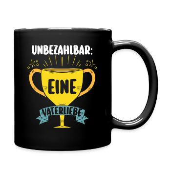 Vater Vatertag Papa - Tasse einfarbig - Schwarz - Rechts