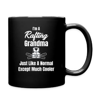 I raft granny like normal granny canoe - Full Colour Mug - black - Right