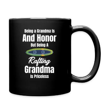 Being a grandma is an honor, rafting, canoeing, - Full Colour Mug - black - Right