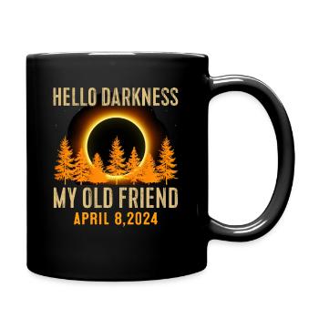 Sonnenfinsternis - Erforsche die Dunkelheit - Tasse einfarbig - Schwarz - Rechts