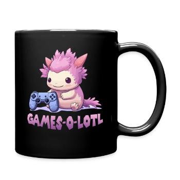 Kawaii Axolotl Gamer T | Anime Gamer T | Axolotl - Mug uni - noir - Droite